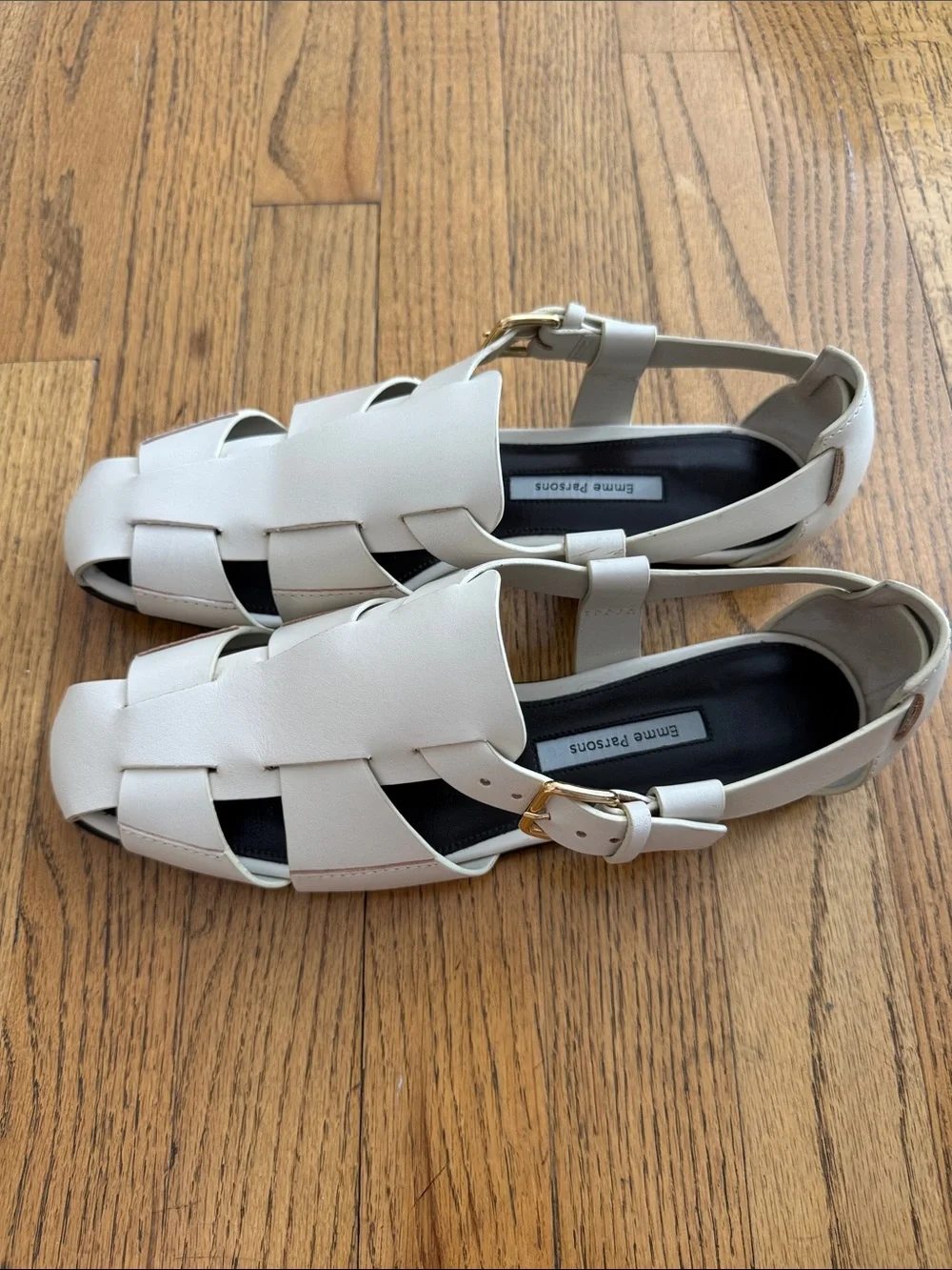 Emme Parsons Ernest Fisherman Shoe Calfskin Ivory size 40 / 9-9.5
